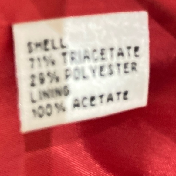 Talbots lined sleeveless side ruched scoop back dress cranberry size 10 - Picture 10 of 10